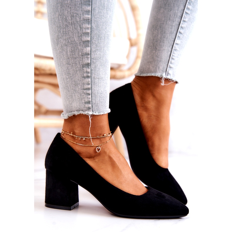 Pompe din piele intoarsa Sergio Leone PB411 Negru 3