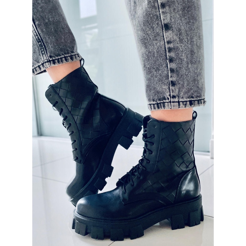 BM Lucrători cu șireturi Alfre Black negru 1