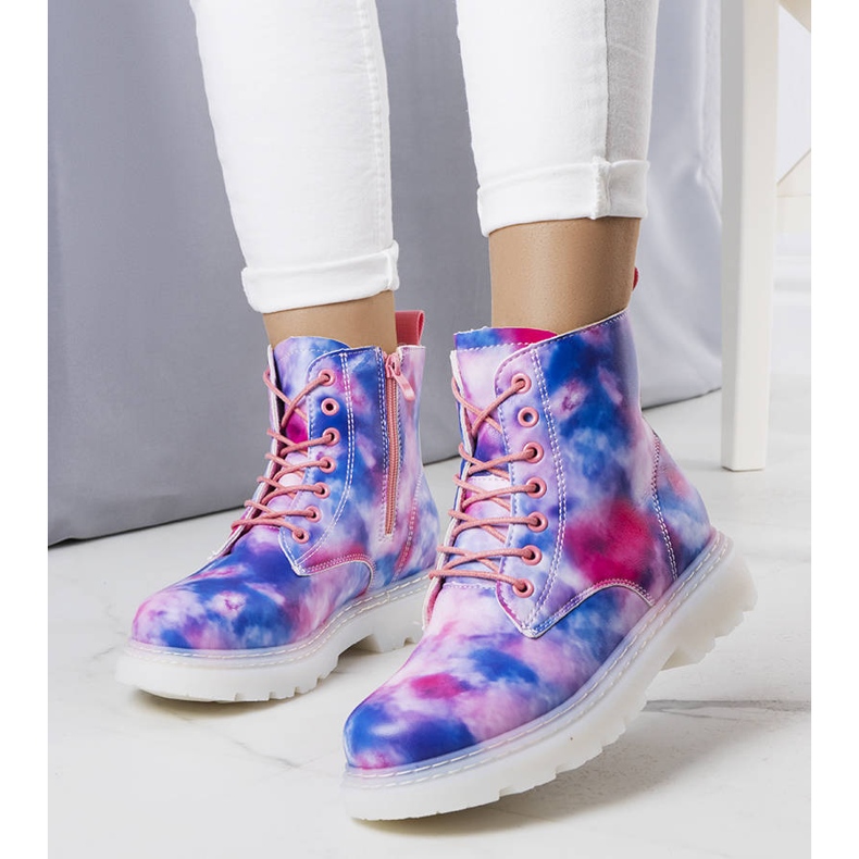 Cizme izolate colorate de la Amarel albastru 1