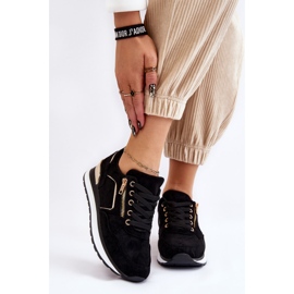 PG1 Pantofi de sport cu platformă Riverside din piele intoarsa neagra negru 1