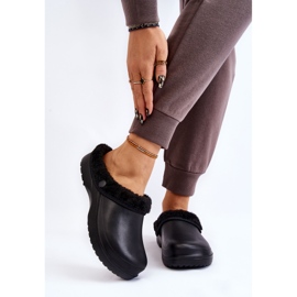 PM2 Papuci de dama Foam Warm Crocs Black Cova negru 1