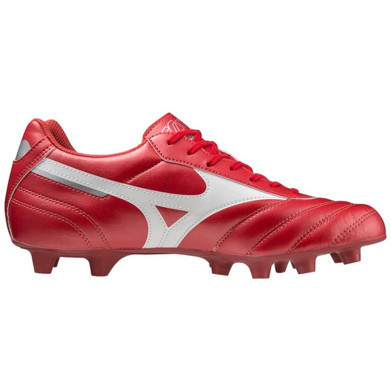 Pantofi de fotbal Mizuno Morelia Ii Club Md M P1GA221660 roșu portocale si rosii 1