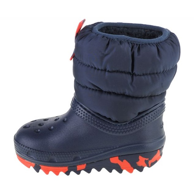 Pantofi Crocs Classic Neo Puff Boot pentru copii mici 207683-410 albastru 1