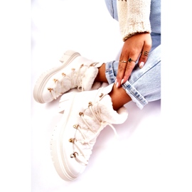 PS1 Cizme calde din piele ecologică Trappers White Arisa alb 4 PS1 Cizme calde din piele ecologică Trappers White Arisa alb 4