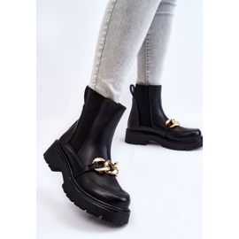 PG1 Cizme Călduțe De Damă Cu Decor Față Negru Tilda 2