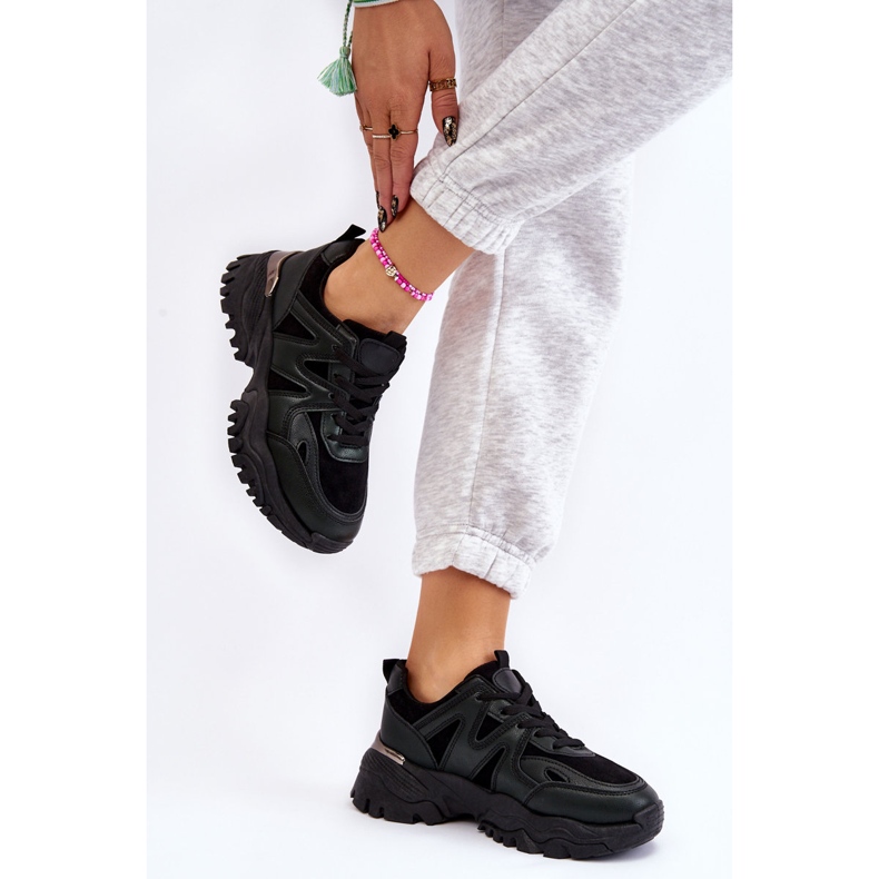 PG1 Pantofi sport clasici cu platformă Bowie negri negru 2 PG1 Pantofi sport clasici cu platformă Bowie negri negru 2