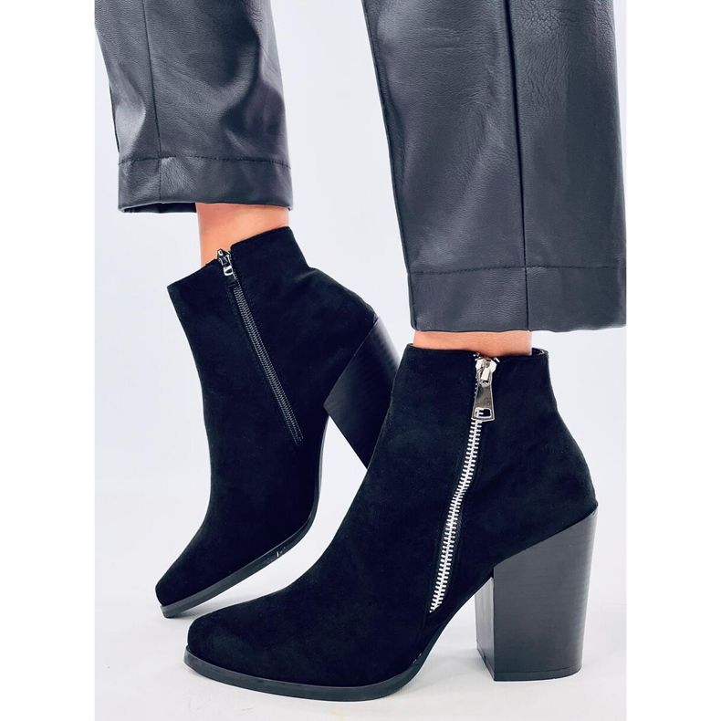 Cizme din cărămidă cu toc lat TX-1873 Portocaliu roșu 2