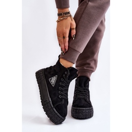PM1 Pantofi inalti din piele intoarsa neagra Evren negru 1