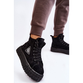PM1 Pantofi inalti din piele intoarsa neagra Evren negru 2