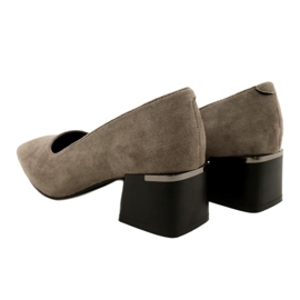 Pompe din piele intoarsa La.Fi 230034G-SU Gri 5