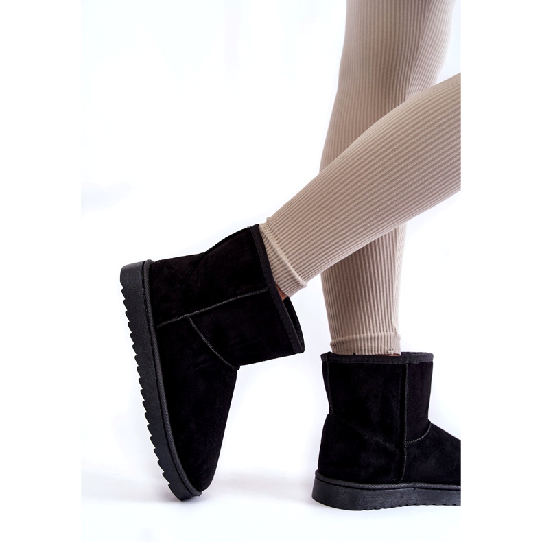 Cizme de zăpadă izolată pentru femei negru 3