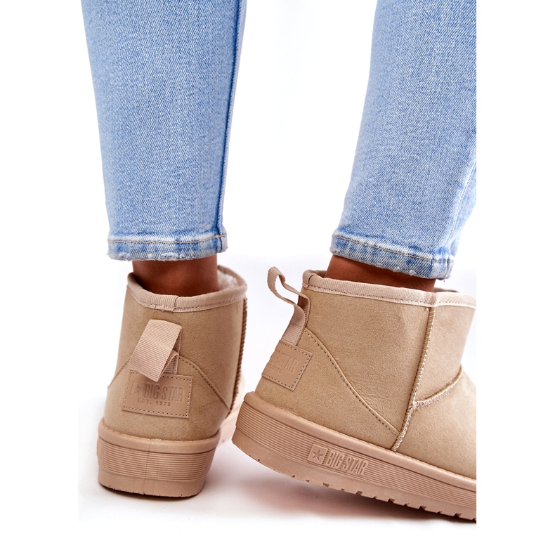 Cizme izolante de zăpadă damă Big Star KK274290 Bej 2