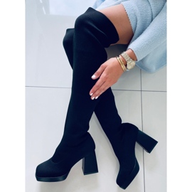 PA1 Cizme cu toc înalt de la Hilary Black negru 1