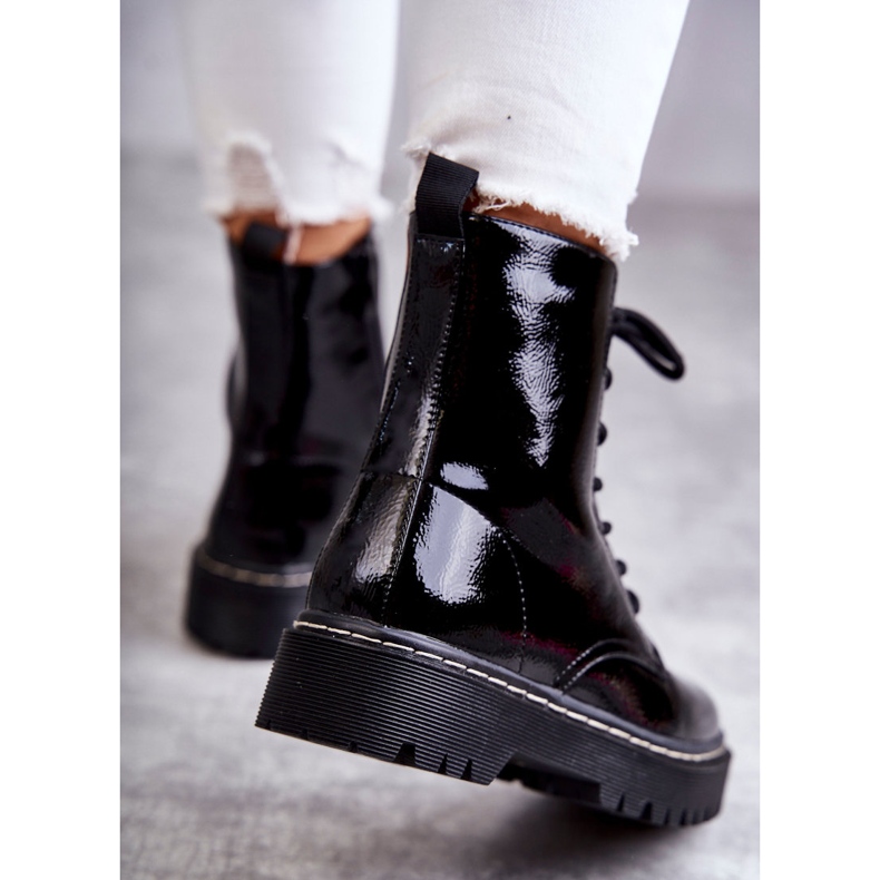 S.Barski Cizme de damă Negru Kognito 4