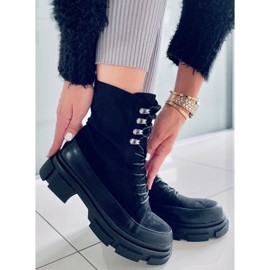 BM Cizme Kinney Black cu șireturi negru 1 BM Cizme Kinney Black cu șireturi negru 1