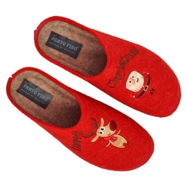 Panto Fino Papuci de craciun din fetru KK267037 INT1769 roșu 2