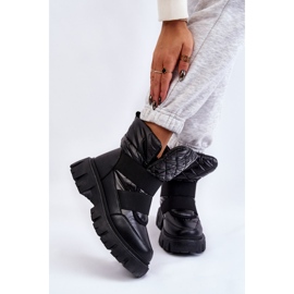 Cizme de damă cu feritos negri calduri negru 1