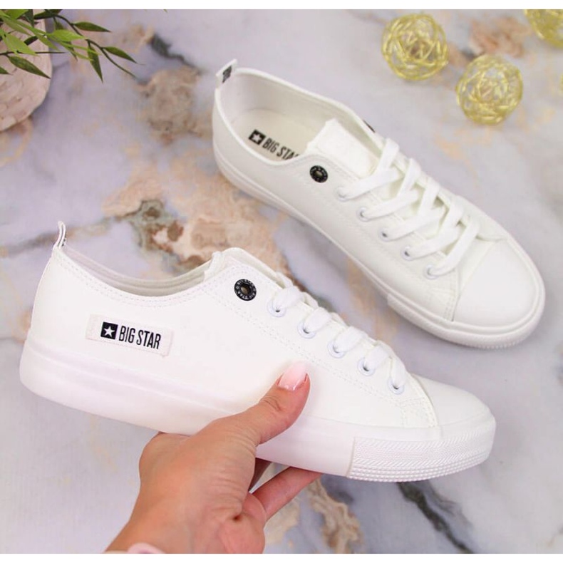 Pantofi Big Star W KK274010 alb 1