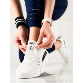 Pantofi de damă ajurat Big Star JJ274271 alb 2