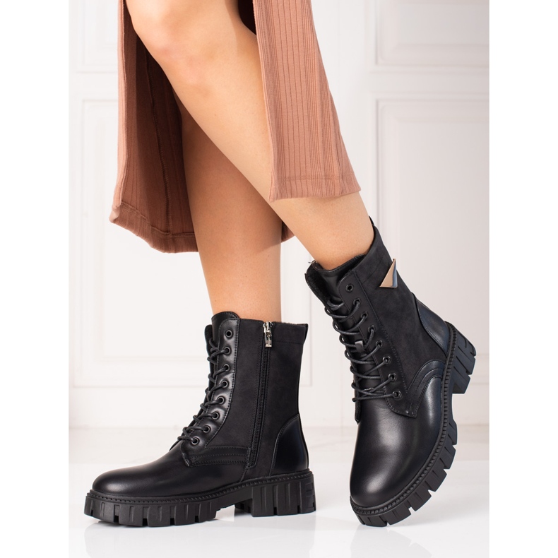 PA1 Genți de damă Black Shelovet negru 1