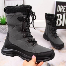 DC Cizme de zapada impermeabile Dk W 2105 DK61C negru gri 1