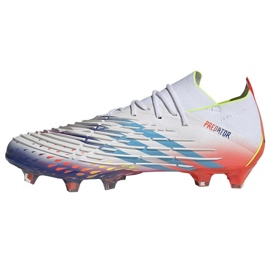 Pantofi de fotbal Adidas Predator Edge.1 L Fg M GW1022 alb, culoare amestecată alb 1