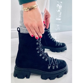 BM Cizme de lucru Conor Black cu șireturi negru 1