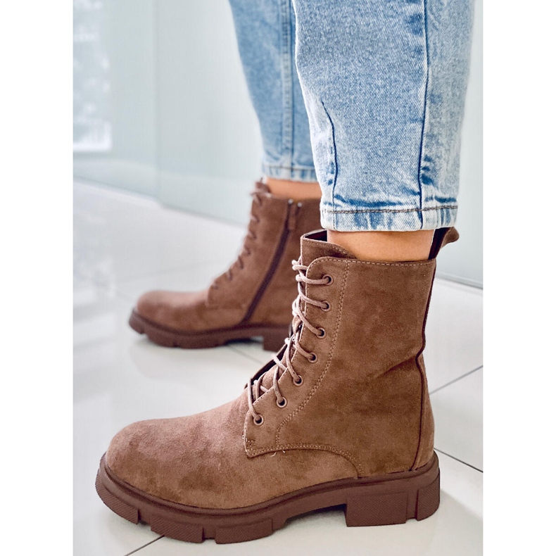 BM Lucrători cu șireturi Turner Khaki maro 1