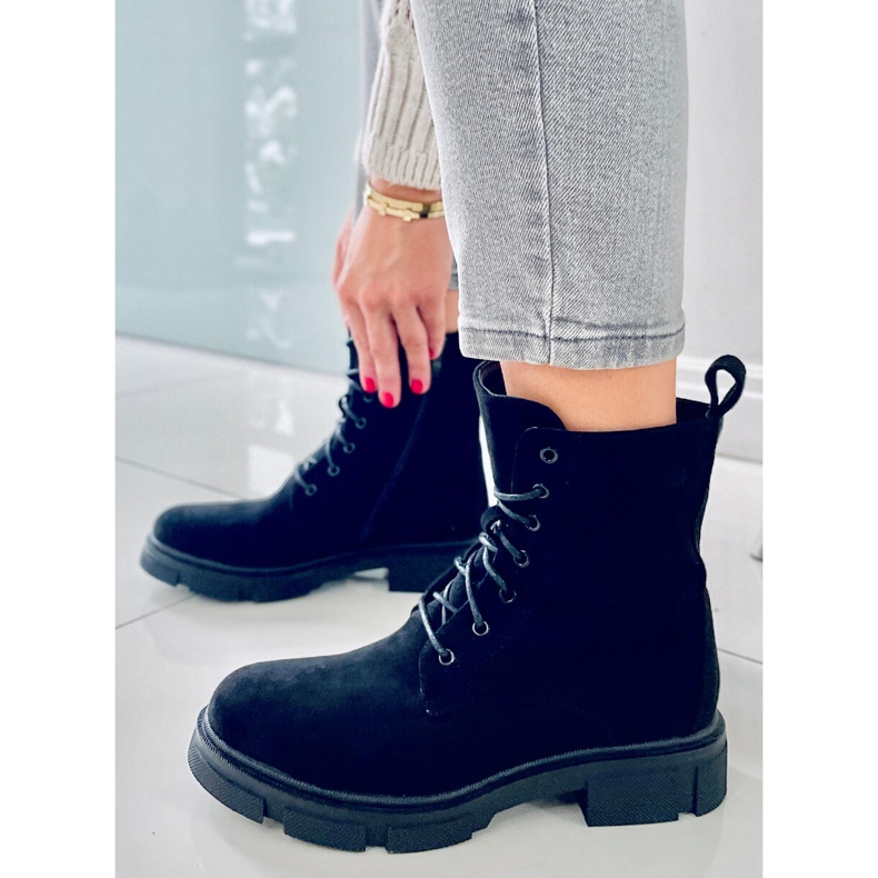 BM Lucrători cu șireturi Turner Black negru 1