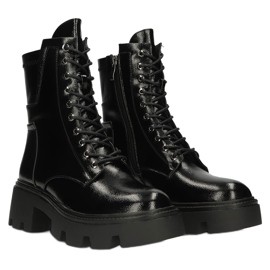 Cizme izolate strălucitoare pentru femei Filippo DBT4095 Negru 3 Cizme izolate strălucitoare pentru femei Filippo DBT4095 Negru 3