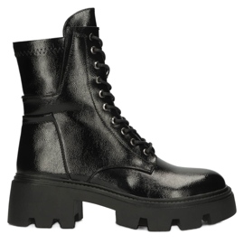 Cizme izolate strălucitoare pentru femei Filippo DBT4095 Negru 1