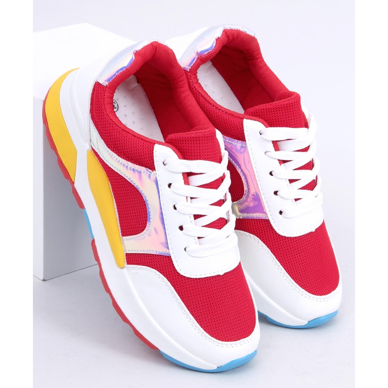 Încălțăminte sport de damă multicolor 19017 Roșu 1