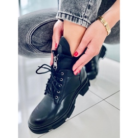 BM Cizme damă cu șireturi Wilde Black negru 1