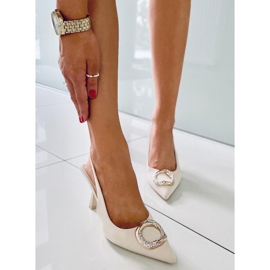 BM Pompe cu toc deschis din Constance Beige bej 1 BM Pompe cu toc deschis din Constance Beige bej 1