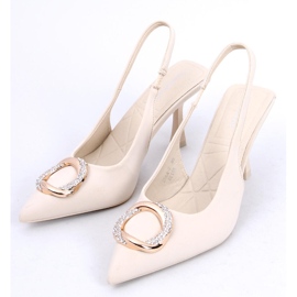 BM Pompe cu toc deschis din Constance Beige bej 2 BM Pompe cu toc deschis din Constance Beige bej 2