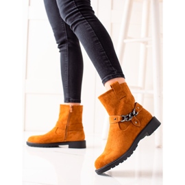 Weide Muncitori clasici din piele intoarsa portocale 1