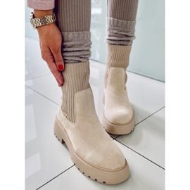 PA1 Botine elastice Winters Bej 1