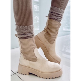 PA1 Botine elastice Winters Bej 3