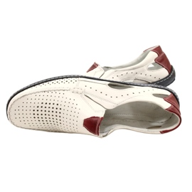 Olivier Mocasini barbati din piele alba 901 pantofi de vara 5