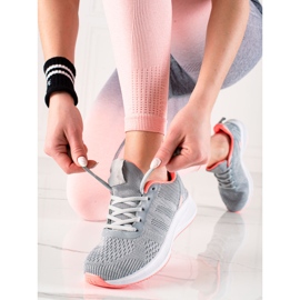 TRENDI Pantofi sport textile gri 1