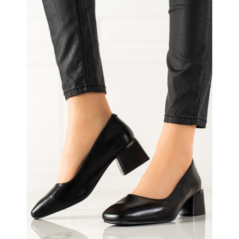 Pompe elegante tocuri inalte La.Fi negru 1