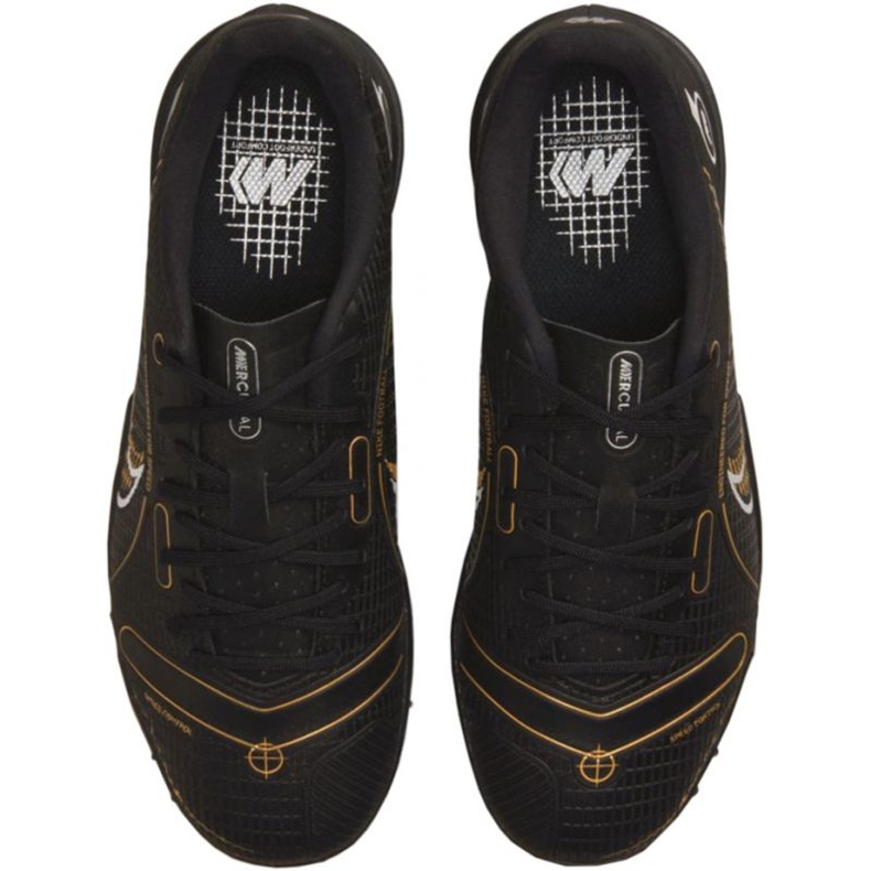 Pantofi de fotbal Nike Mercurial Vapor 14 Academy Tf Jr DJ2863 007 negru negru 1