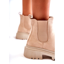 PS1 Cizme slip-on Lorea Bej din piele intoarsa 6