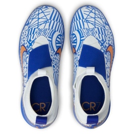 Pantofi de fotbal Nike Mercurial Zoom Superfly 9 Academy CR7 Ic Jr DQ5328 182 albastru albastru 2