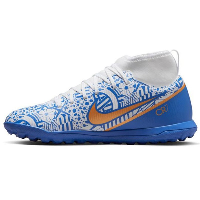 Pantofi de fotbal Nike Zoom Mercurial Superfly 9 CR7 Tf Jr DQ5330 182 multicolor albastru 1