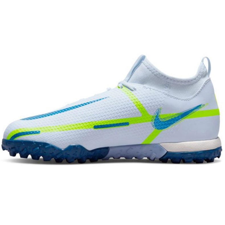 Pantofi de fotbal Nike Phantom GT2 Academy Dynamic Fit Tf Jr DC0813 054 alb alb 1