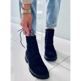 PA1 Lucrători cu șireturi Zoe Black negru 2