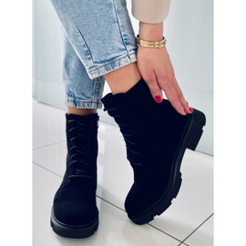 PA1 Lucrători cu șireturi Zoe Black negru 1