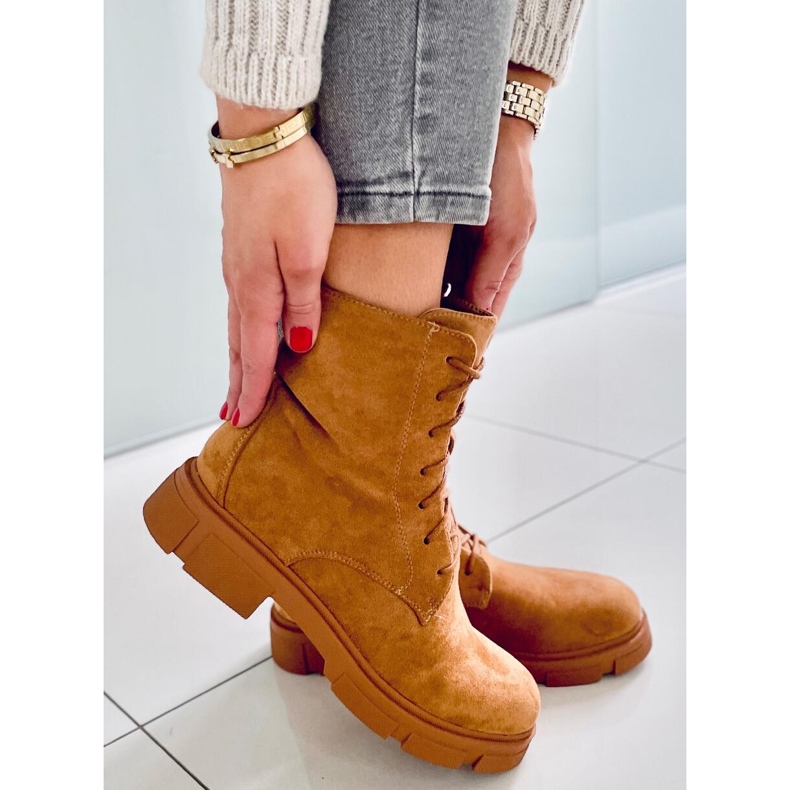 PA1 Lucrători cu șireturi Zoe Camel bej 2