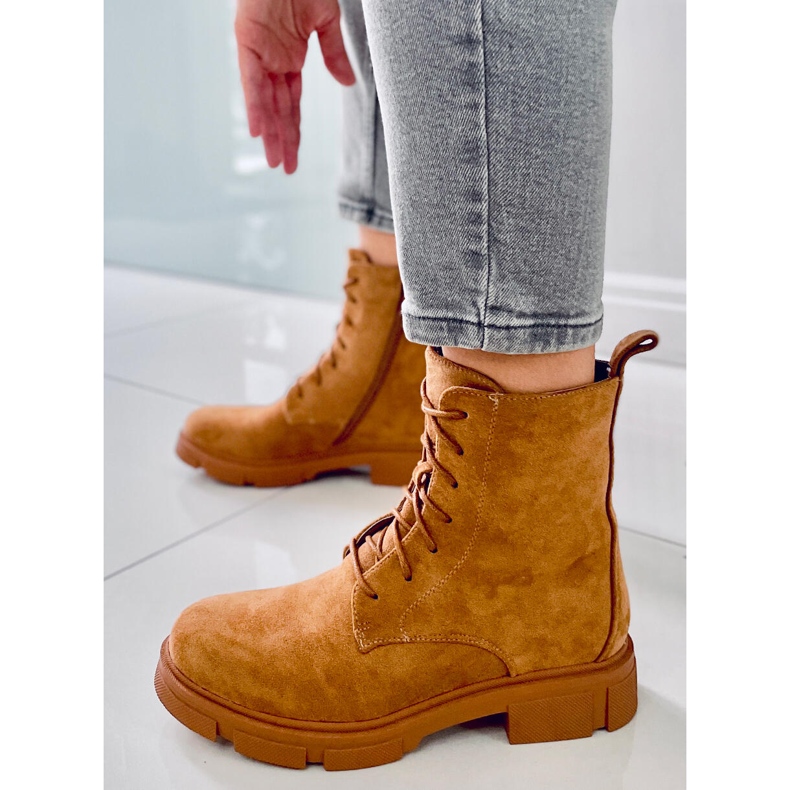 PA1 Lucrători cu șireturi Zoe Camel bej 1